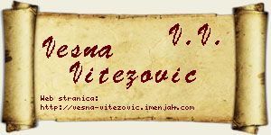 Vesna Vitezović vizit kartica